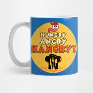 Funny Food dinner hungry angry hangry! Fritts Cartoons Mug